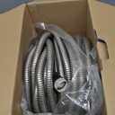 BIONIC STEEL 100 Ft Metal Garden Hose with Sprayer Nozzle, Non Kinking Designed Stainless Steel Heavy Duty Water Hose 100 Ft x 5/8 in. Flexible NON Expandable for Uninterrupted Water Flow, 500 PSI