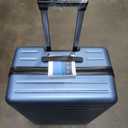 TydeCkare 20 Inch Carrry On Luggage with Front Zipper Pocket, 45L, Lightweight ABS+PC Hardshell Suitcase with TSA Lock & Spinner Silent Wheels, Convenient for Business Trips, Ice Blue