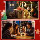 2 Pcs Christmas Mouse Reading Taper Candle Holders 8.25 Inches Cute Animal Candlestick Holders Dinner Metal Candle Stand Centerpiece Table Decorative Candlelight for Christmas Home Decoration