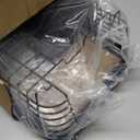 TQVAI Kitchen Dish Drainer Rack with Drying Board and Full-Mesh Silverware Utensils Holder, Black