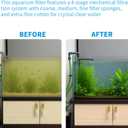 105GPH Canister Filter, External Aquarium Filter Ultra-Quiet Water Circulation Cleaning Machine with Water Pump, 4 Layer Filtration for Fish Tanks and Aquariums Up to 75 Gallons
