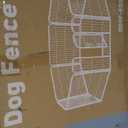 Sweetcrispy Dog Playpen Indoor - Pet Fence Puppy Exercise Pen for Yard Gate 8 Panel 24 Height Heavy Duty Crates with Doors Metal Dog Pen for Camping, RV, Outdoor, Small/Medium Pets (Black)