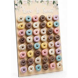 39.4" x 26" Wedding Extra Large Donut Wall Display Stand Holds 96 Donuts