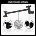 Shower Head Extension Arm 9 Inch Adjustable Shower Riser for Height & Angle, G1/2 Universal Connector to Upgrade Rainfall Shower Experience(Black)