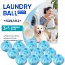 Pet Hair Remover for Laundry  12PCS Reusable Washing Machine Hair Catcher Balls for Dog & Cat Fur, Washer & Dryer Lint Remover for Clothes, Bedding & Blankets