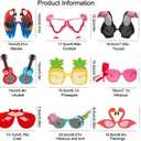 Ocean Line Luau Party Sunglasses - 9 Pairs Funny Hawaiian Glasses, Tropical Fancy Dress Props, Fun Summer Kids Party Favors, Beach Themed Party Supplies Decoration