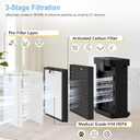 AP303 AP304 Replacement Filters, Compatible with DAYETTE ＆ FRESHDEW Air Purifier AP303/AP304/AP308, HEPA Filter with Activated Carbon, 4 Pack (Original Filter)