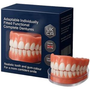 Moldable False Teeth, Silicone Dentures, Men and Veneers Teeth for Women, Upper and Lower Matching Set, Convenient and Quick, Suitable for Daily, Party
