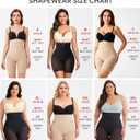 Nebility Shapewear Tummy Control High Waisted Butt Lifting Panties Body Shaper Shapewear Shorts Thigh Slimmer (Beige, M)