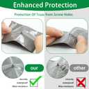 Deck Joist Tape 2'' x 50' Flashing for Decking and Beams - Butyl Tape for Building Joists (6 Rolls)