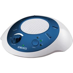 Homedics SoundSleep White Noise Sound Machine, Blue, Small Travel Sound Machine with 6 Relaxing Nature Sounds, Portable Sound Therapy for Home, Office, Nursery, Auto-Off Timer, by Homedics (1 Count (Pack of 1))