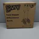 ZIWWVY Stepper Machine with Resistance Bands, Mini Stepper with 300LBS Weight Capacity, Twist Stepper for Full Body Workout, Adjustable Step Height, Smooth and Quiet, Step Machine for Men Women