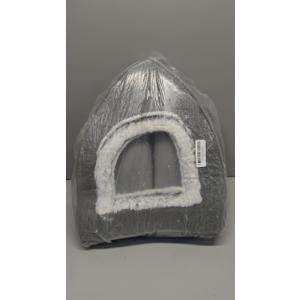 Cat Bed Cave-Cat Beds for Indoor Cats,Kittens and Small Pets,Soft and Warm Cats House Tent Bed,Foldable and Washable with Removable Cushioned and Anti Slip Bottom,Grey 15inches