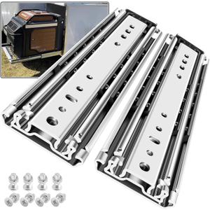 SHUHANG 1 Pair 500 lb Load Capacity Heavy Duty Drawer Slides 12 14 16 18 20 22 24 26 28 30 32 34 36 38 40 44 48 52 56 60 Inch Full Extension Ball Bearing Side Mount Rails Industrial RV Runners Glides