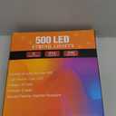 weillsnow 500 LED Multicolor Outdoor Christmas Lights, 164Ft Plug in Waterproof String Lights, 8 Modes with Memory for Outdoor Indoor Garden Halloween Christmas Decorations (Multicolor)