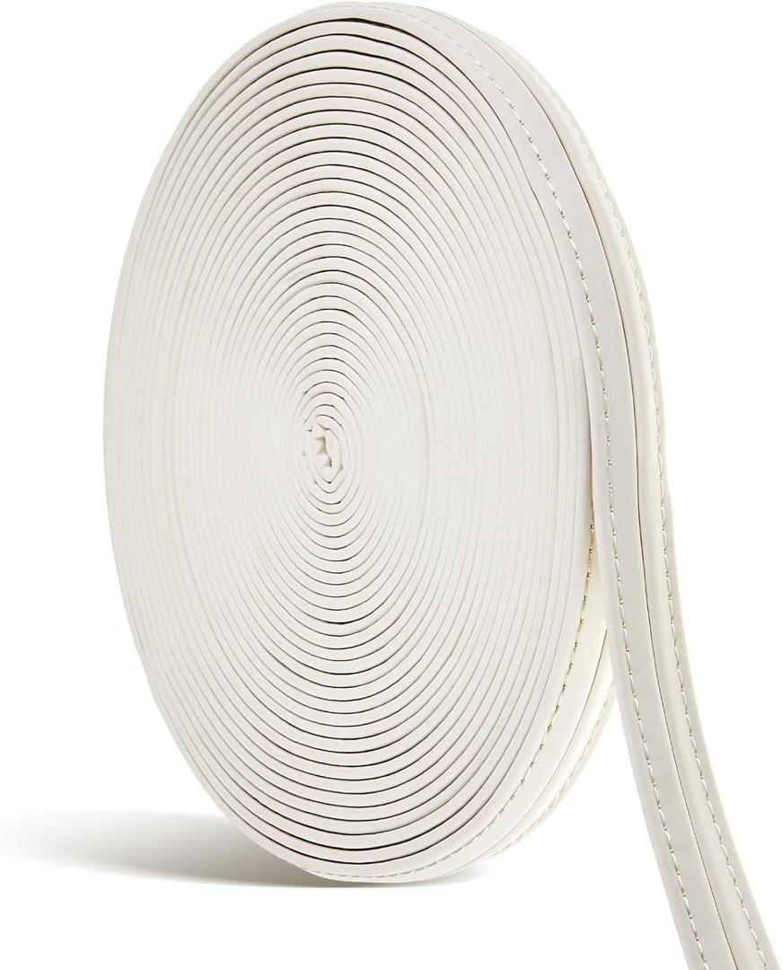 Dansydaisy 10. 9 Yard Marine Vinyl Upholstery Trim White Outdoor Fabric Upholstery Fabric for Boat Auto