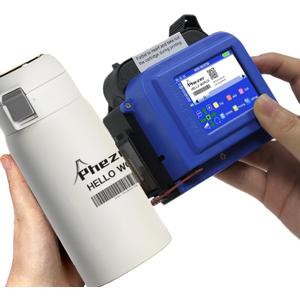 Upgraded 25.4mm/1 inch Mini Inkjet Printer for All Materials PC11-1, 25 Languages, with Ink Cartridge, Smart Pocket Marking Device for Date Time Barcode Logo Qrcode Batch Number Image Icons