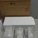 12 Pack Glass Cylinder Vases 4,6,8,10 Inch Tall Clear Flower Vase Hurricane Floating Candle Holder for Table Centerpiece Wedding Home Decor.