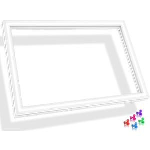 UPGRADED 241872501 Freezer Door Gasket Compatible with Frigidaire Freezer Door Gasket, White 27"x18" 240370901 240370903 Freezer Door Seal For Crosley Kenmore Refrigerator Freezer Door Gasket Seal
