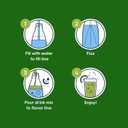 SodaStream Mountain Dew Zero New Pour Bottles Soda Drink Mix, 14.9 Fl oz. (Pack of 4)