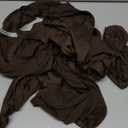 Biscaynebay Decorative Box Spring Cover Queen Size, Brown Jersey Luxurious Jersey Knitting Stretchy Wrap Around 4 Sides Bed Skirt for Home/Hotels, Easy Fit Wrinkle & Fade Free Machine Washable Queen