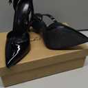 Elisabet Tang High Heels, Women Pumps D'Orsay Ankle Strap Pointed Toe Stiletto Heels Party Wedding Shoes (6, Black)