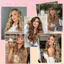 LEDIZE Hair Toppers for Women Real Human Hair, 360° Cover Middle Part Human Hair Toppers for Women with Thinning Realistic Scalp Line Upgrade Basement Toppers Hair Pieces （Medium Brown, Wispy Bangs）