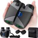 15x30 Compact Binoculars for Adults and Kids - Occer Large View High Powered Binoculars for Bird Watching Concerts - Lightweight Easy Focus Binocular with Low Light Vision Gifts for Men - Black