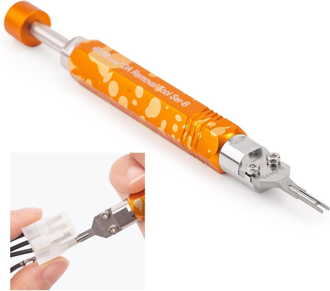 JRready DAP-D173 Mini Fit Jr Extraction Tool Equivalent to Molex 11-03-0044 ATX Pin Removal Tool for Mini Fit Jr Series Terminals with Built in Plunger