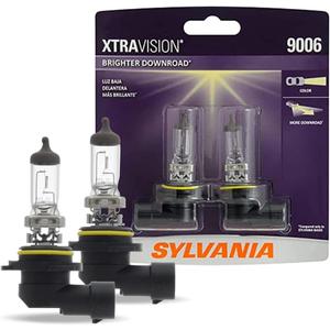 SYLVANIA - 9006 XtraVision - High Performance Halogen Headlight Bulb, High Beam, Low Beam and Fog Replacement Bulb (Contains 2 Bulbs)