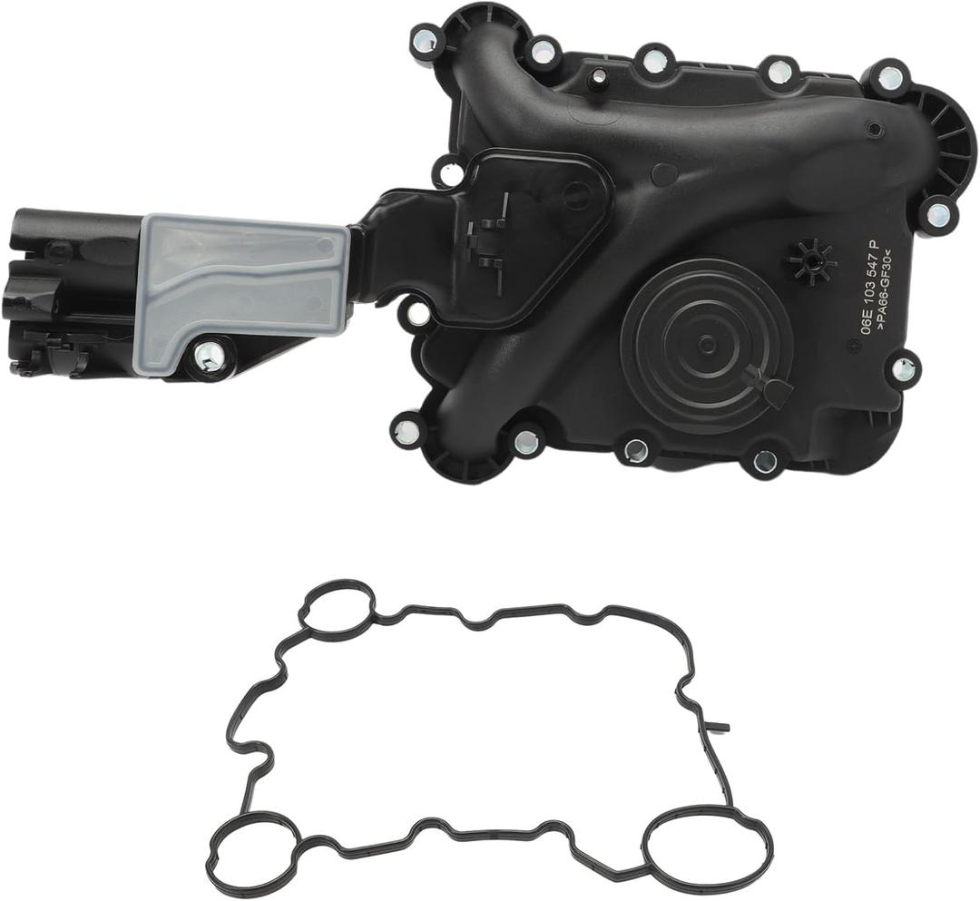 06E103547 Upgraded Engine Crankcase Vent Valve Fits 2005-2017 A4 A5 Q5 A6 A8 3L 3.2L, Oil Separator Replaces # 06E-103-547 06E103547E 06E103547G 06E103547P