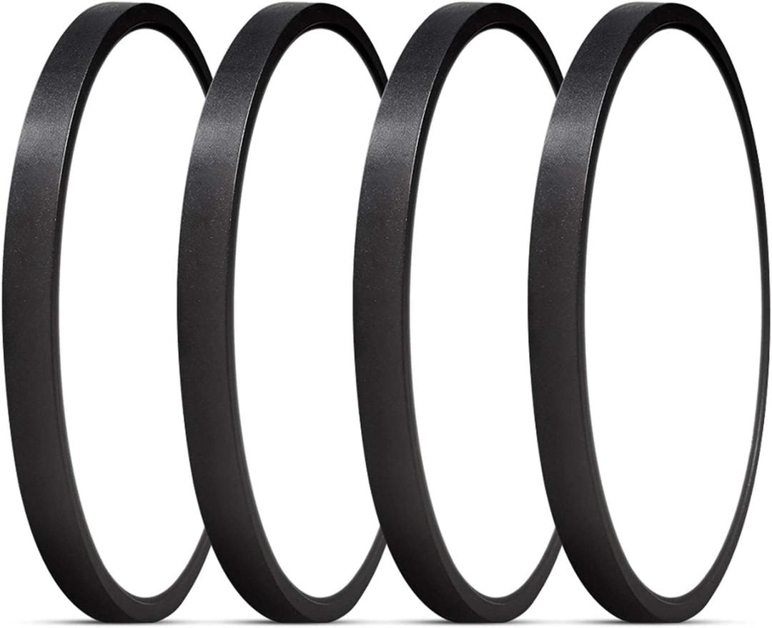 ocioc 4 Pack 12inch LED Flush Mount Ceiling Light Black, 5000K, Ultra Thin Round Lighting Fixture Ceiling Lights for Bedroom, Office, Hallway, Kitchen, Stairwells 24W