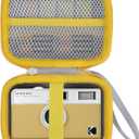 RIYADAone Hard Case Replacement for KODAK EKTAR H35 / H35N / Ultra F9 / M35 / M38 Half Frame Film Camera (White + Yellow Case)