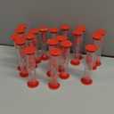24 Pcs 5 Minute Sand Timer Plastic Hourglass 5 Min Visual Timer Mini Classroom Small Shower Hourglass for Teacher Classroom School Must Haves Supplies Egg Sand Clock Kids Time Management(Red)