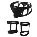 Evankin Men's Underwear Set Hollow out Brief Sexy Low Rise Jockstrap Underpants Athletic Supporter Leg Strap Thong Lingeire（Black-M）