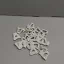 HOUSE DAY Space Saving Hangers 20 Pack, Clothes Hanger Connector Hooks, Heavy Duty Closet Space Saver, Small Space Solutions, Cascading Dorm Room Closet Organizer and Storage - White