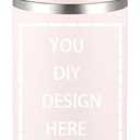 COKTIK 40 OZ Personalized Customized Water Bottle (with handle and straw), Stainless Steel Heat-Resistant Mug, Travel Cup | Custom Name, Image | Suitable for Holiday Gifts (Beige)