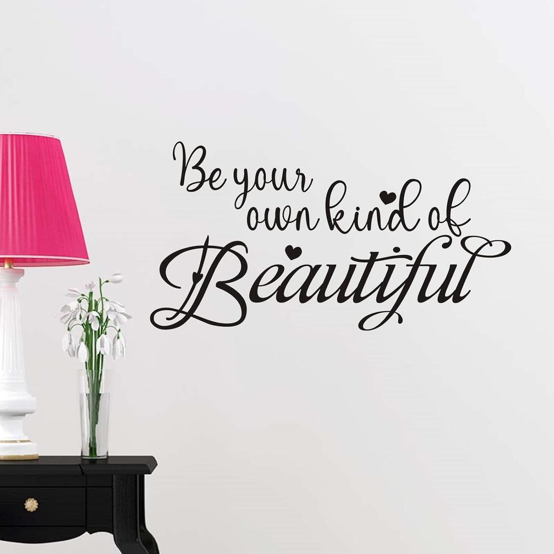 Love Wall Decals, Wall Stickers for Bedroom, Art Vinyl Quotes Couples Bed Master Bedroom Bathroom Kitchen Women Family Inspirational Marry Marriage Married Home, I Love You More 45.7"X12.7"