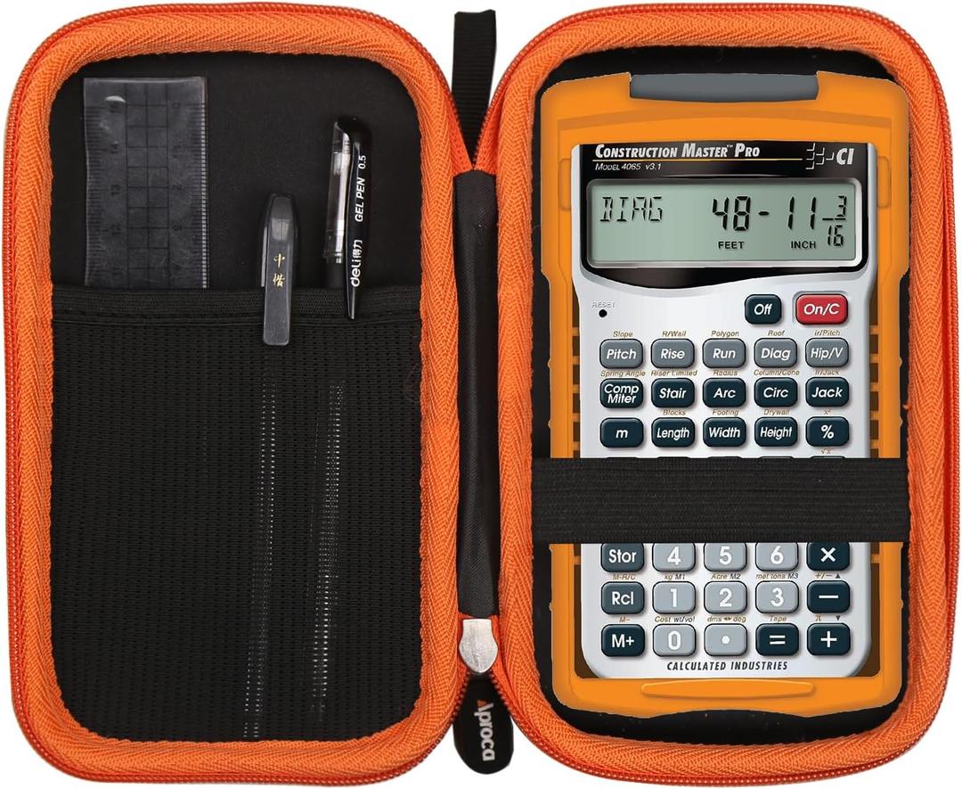 Aproca Hard Storage Travel Case, for Calculated Industries 4065 4080 Construction Master Pro Calculator (Case Only)