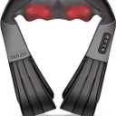 4D Shiatsu Neck and Shoulder Massager with Heat, Deep Tissue Back and Neck Massager for Pain Relief, Eco-Friendly Portable Massage Pillow for Home Office Car, Relaxing Gift for Men and Women