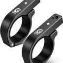 2 PCS UTV Light Bar Mounts, Solid Aluminium Alloy LED Light Mounting Brackets for ATV UTV Truck, Off-Road Roll Bar Clamps Fit for 1.5" / 1.75" / 1.85" / 2" / 2.1" Roll Cage Roof Rack Bumper