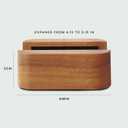 COREMINDED Adjustable Dual Vertical Laptop Stand for Desk, Wooden Laptop Holder, MacBook Pro Stand, Wood Mac Air Dock