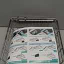 romision Expandable Dish Drying Rack Over The Sink Small Metal Stainless Steel Plate Holder for Compact Kitchen, Space Saving Modern Silver Hanging Drainer