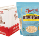 Bob's Red Mill Organic Old Fashioned Rolled Oats, 32oz (Pack of 4) - Non GMO, Whole Grain, Vegan, Kosher, 02/08/2028