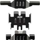 INJORA Skid Plate Chassis Armor Front and Rear Axle Protector Stainless Steel for TRX4M Upgrade 1/18 RC Crawler, 14g