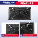 Rear License Plate Tag Bracket with Hinge Compatible with 1968-1972 Chevy Impala Chevelle Camaro Caprice Monte Carlo Nova