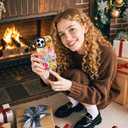 ChiCsFleur for iPhone 12 / iPhone 12 Pro Case, TPU Phone case with Camera Protection for Women Girls Teens - Orange Italian Gift Y2K Collage Coastal Evil Eye Lemon Cherry Design Beach Aesthetic