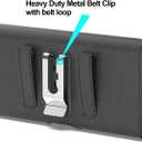CoverON Holster for Samsung Galaxy A56 A37 A36 A26 A35 A25 A15 A55 A54 A53 A52 A51 A50 A71 A24 A22 A20 5G, Cell Phone Case Belt Clip Magnetic Close Carrying Leather Pouch (Fits Otterbox or Any Case)