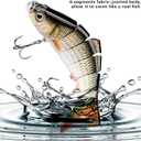 Bass Fishing Lure for Freshwater and Saltwater Lifelike Fishing Lures Multi Jointed Swimbait for Bass Trout Crappie Walleye Pike Fishing Gifts for Men