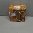 Moon Stars Solar String Lights for Outdoor, Christmas Decorations Curtain Lights with Remote Control and USB Backup Charger, Automatic ON-Off, IP65 Waterproof, Warm Yellow